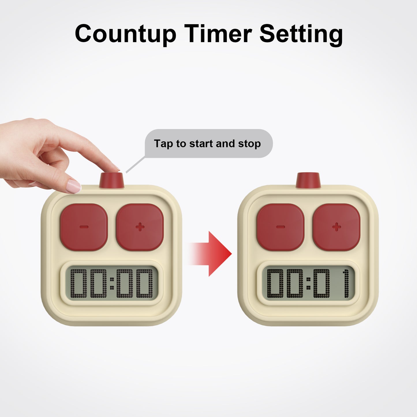 KADAMS Robot Timer, Countdown & Count-up , Magnetic