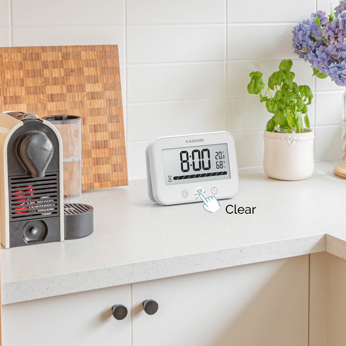 DigitalTimer Clock - Kitchen Bathroom Waterproof
