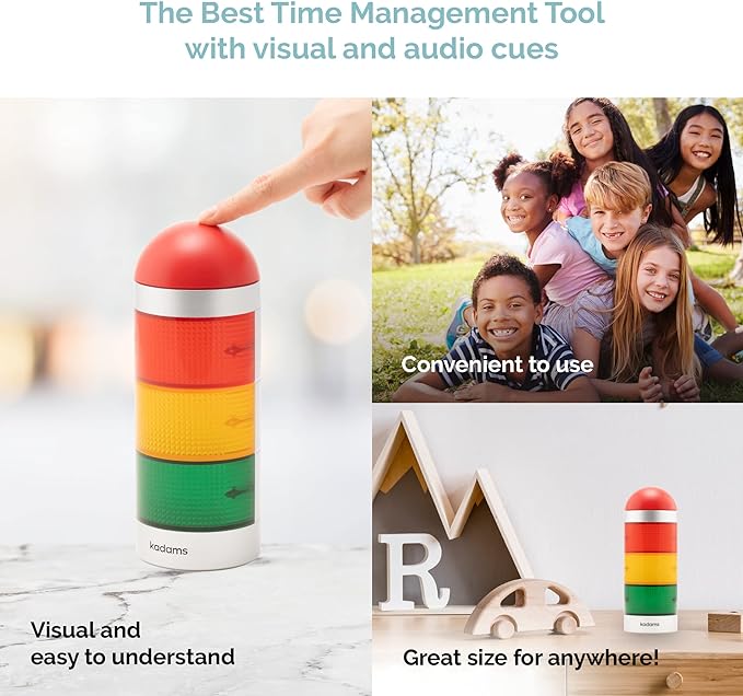 Visual Timer for Kids - Pre-Alarm Stoplight Countdown Timer