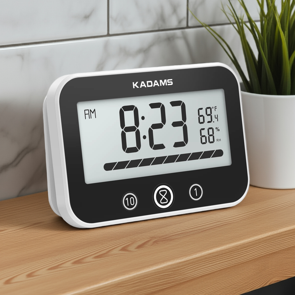 DigitalTimer Clock - Kitchen Bathroom Waterproof