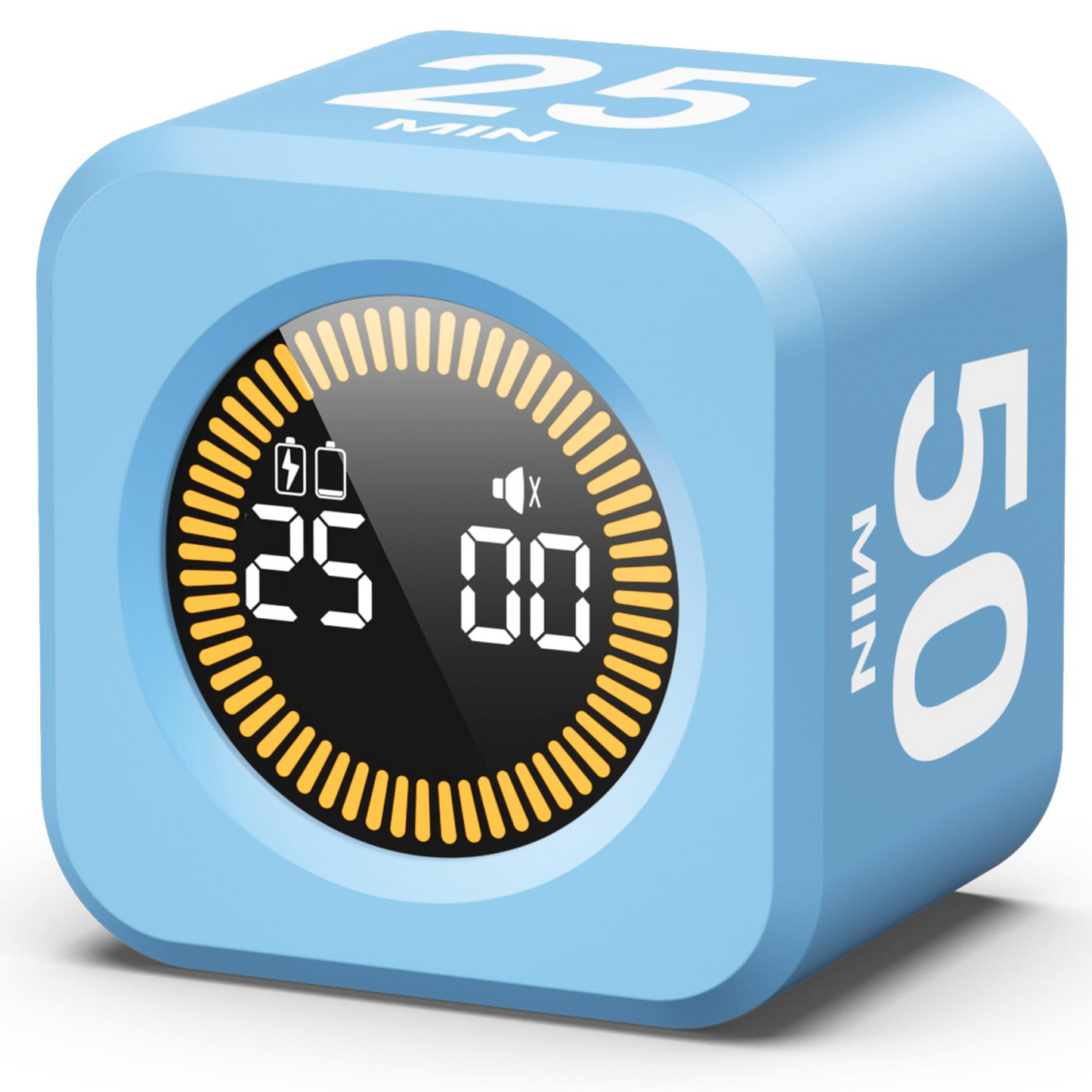 Visual Pomodoro Cube, 5/10/25/50 Min Countdown