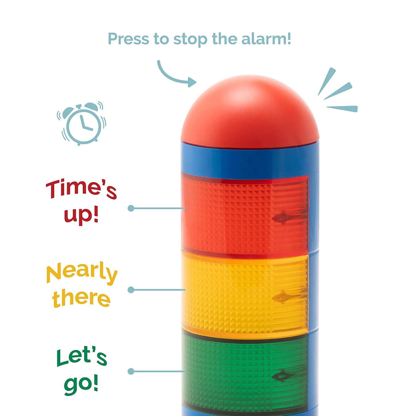 Visual Timer for Kids - Pre-Alarm Stoplight Countdown Timer