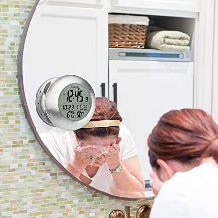 Kadams Waterproof Digital Clock with Calendar- Round