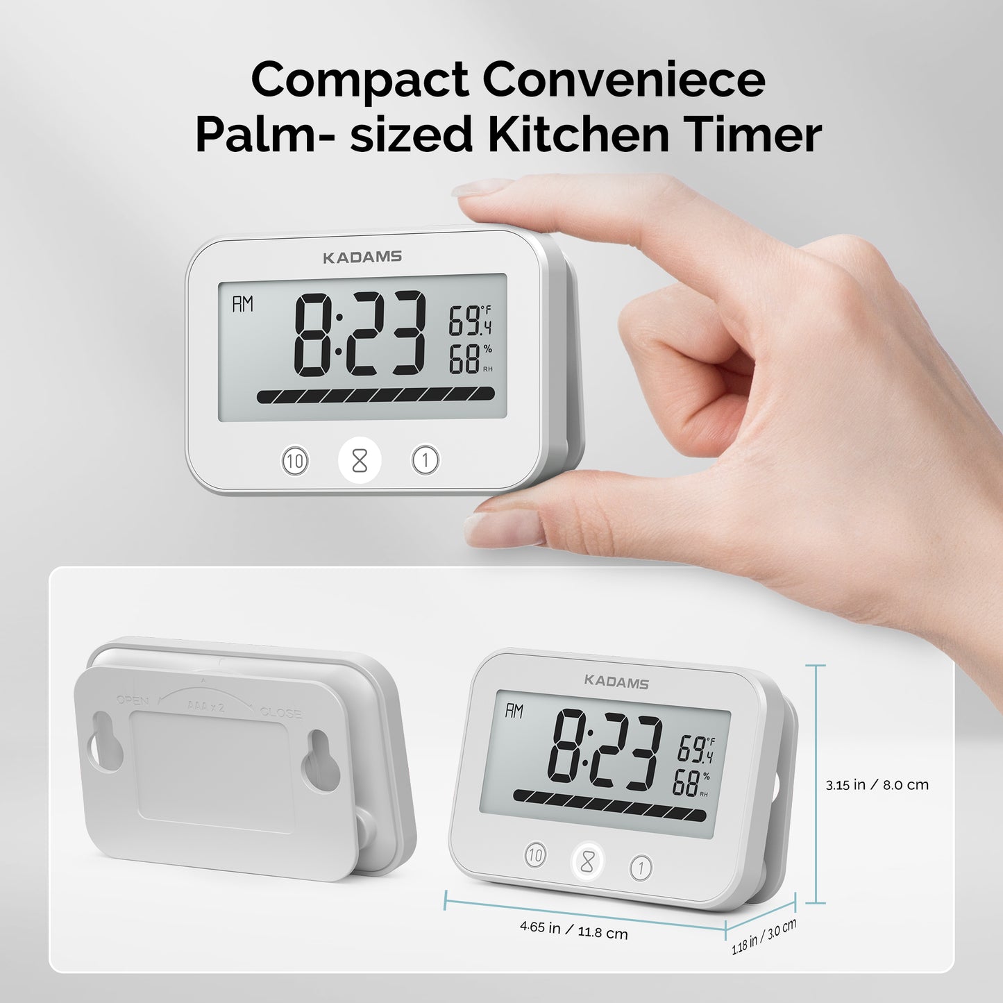 Digital Kitchen Bathroom Timer Clock