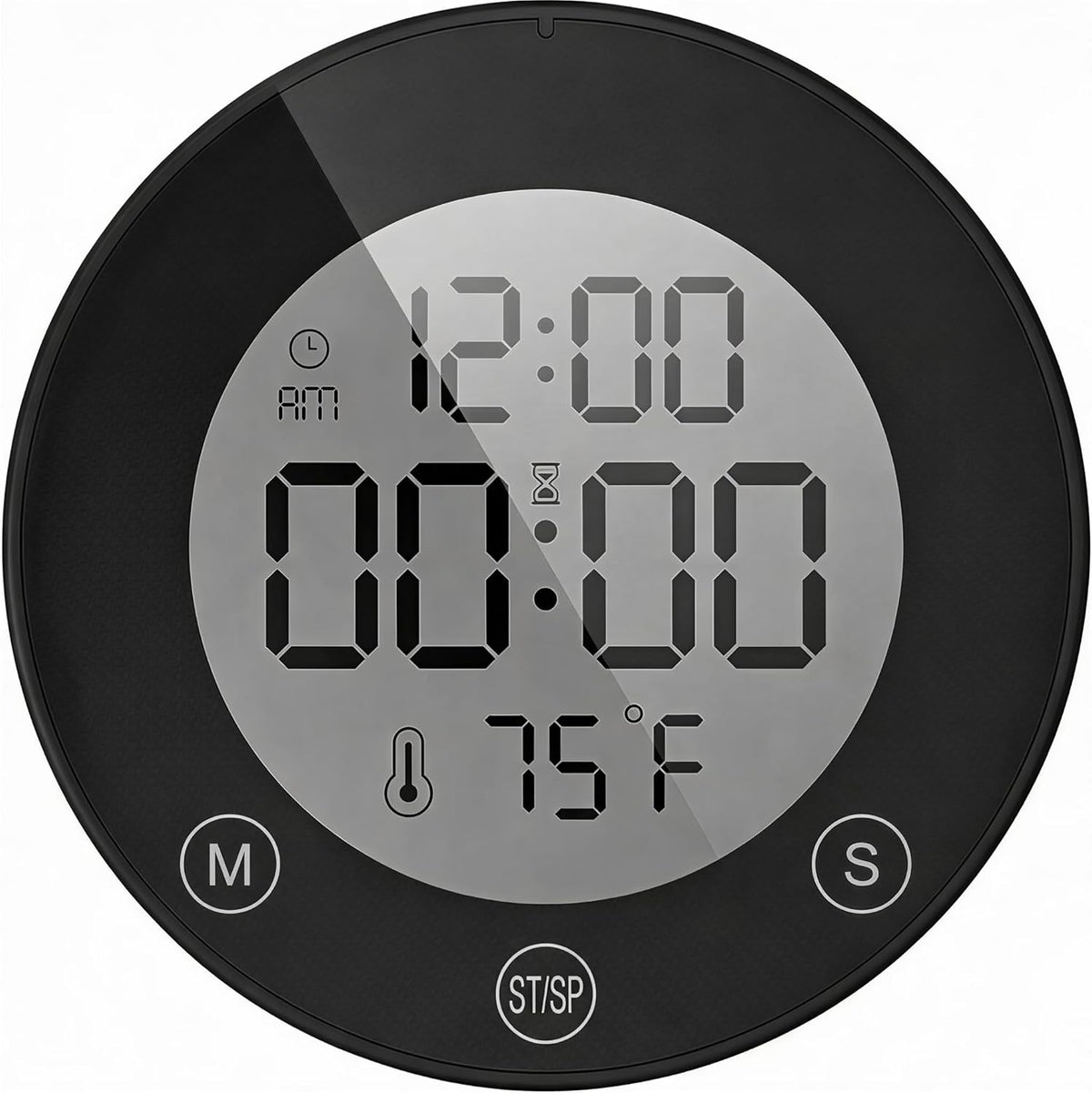 Countdown Temp Waterproof Shower Timer Clock with Temperature – Digital Countdown & C ...