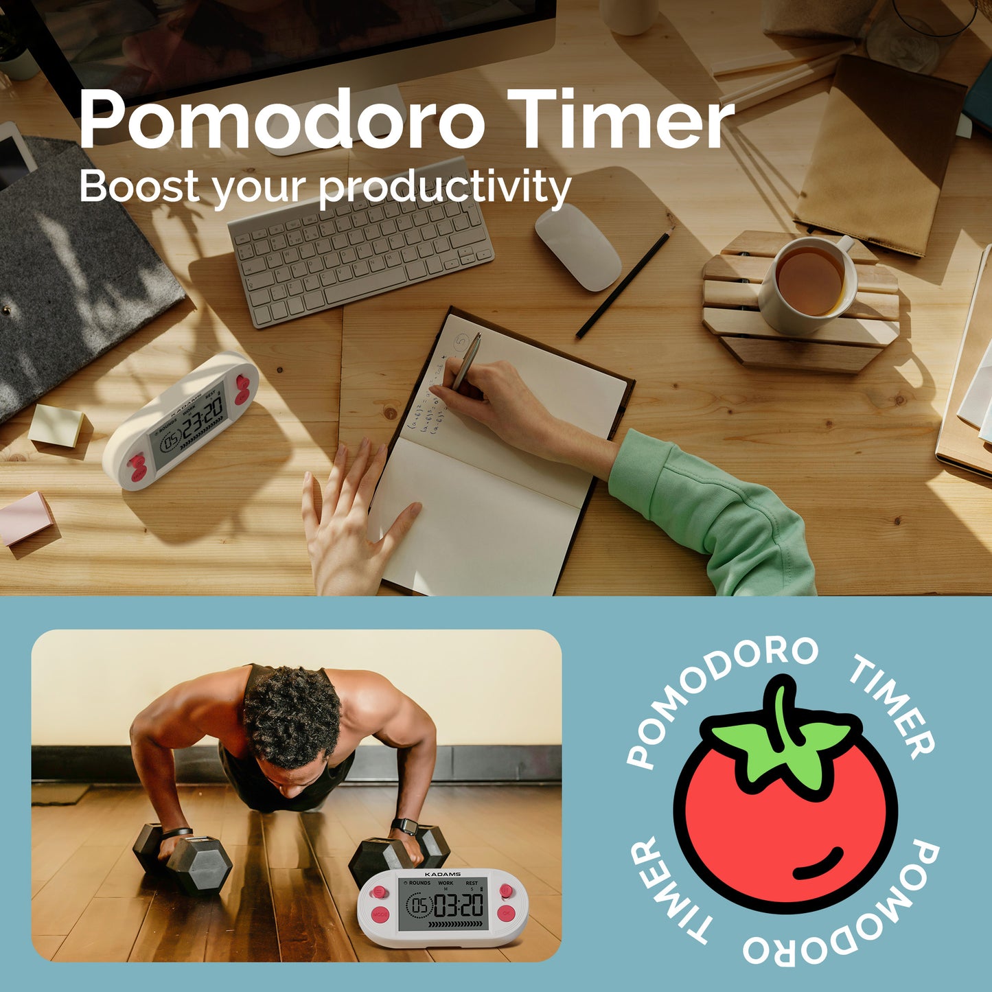 Pomodoro Timer - Countdown, Countup Interval Timer