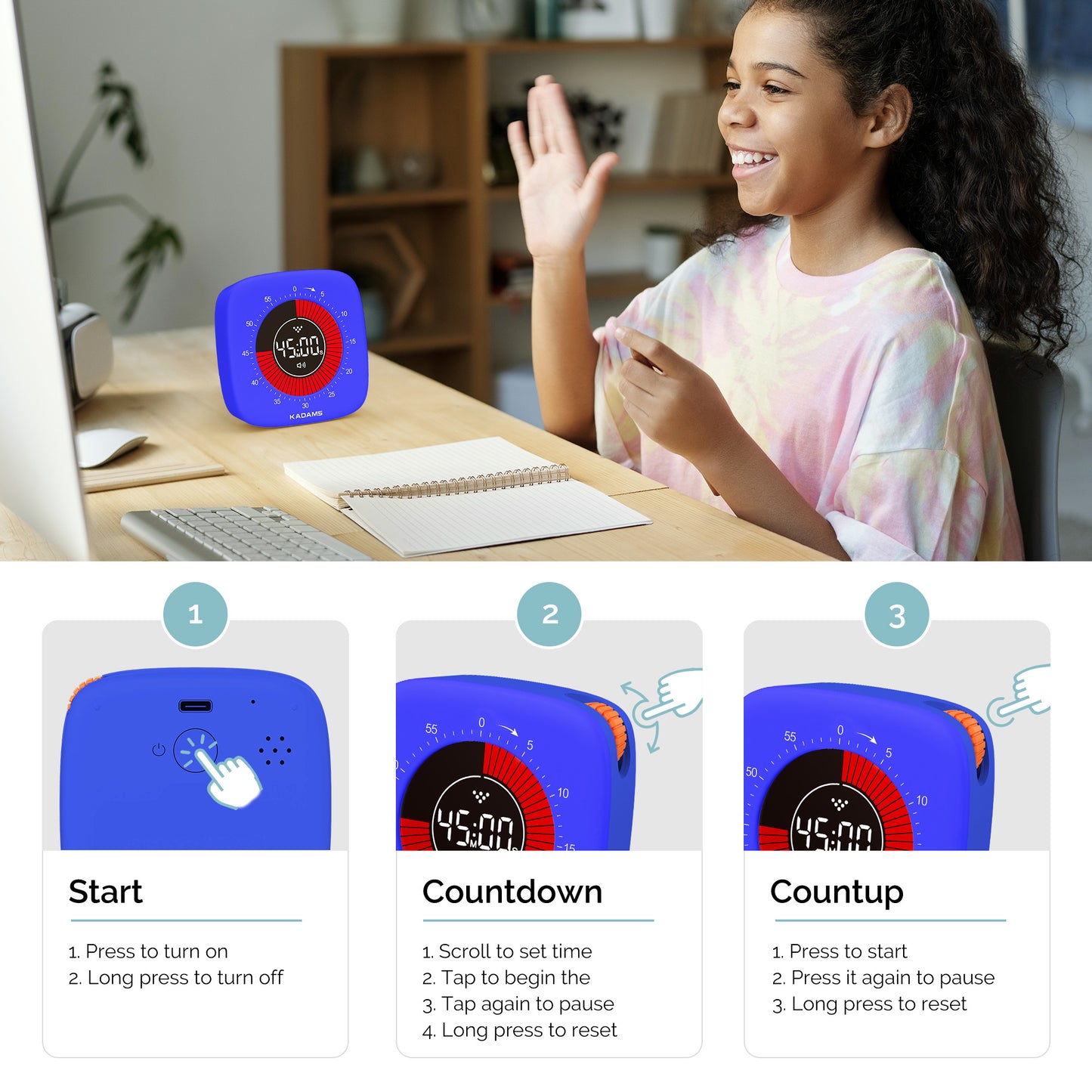Visual Timer for Kids Classroom Countdown Timer