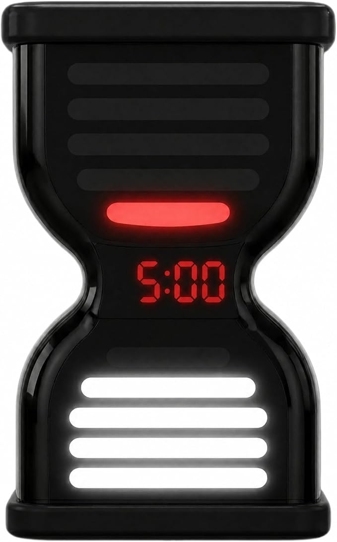Pomodoro Timer for Productivity, Visual Countdown with Light Flow, Flip Timer 25/5 min, Custom Countdown Count-up, USB-C Rechargeable, Silent Study for Kids Students ADHD Gift Work Classroom Office