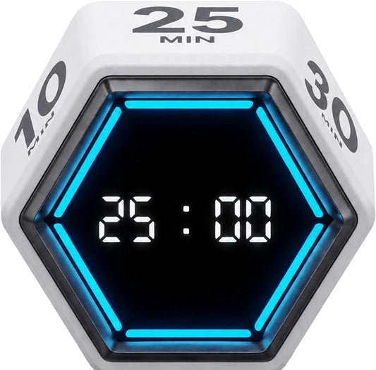KADAMS Pomodoro Timer Cube, Visual Timer for Kids, Productivity Desk Timer